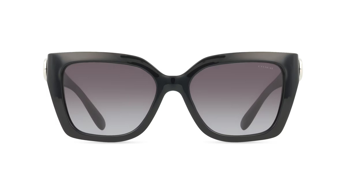 Coach HC8408U Sonnenbrille, Vollrand, quadratisch, Kunststoff, schwarz, Damen - Bild 1