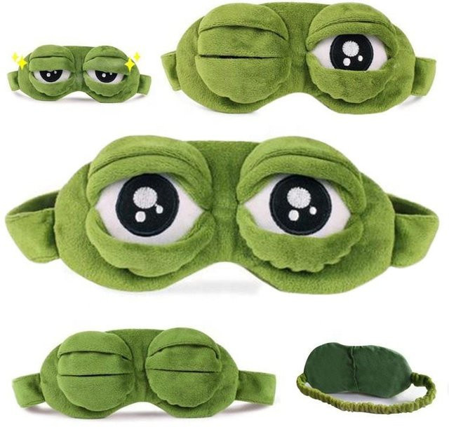 trebalena Schlafmaske Trauriger Frosch, Unisex - Bild 1