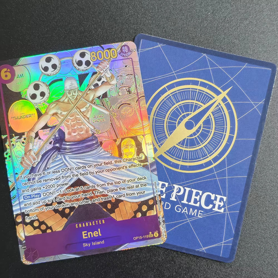 Bandai One Piece Enel Alternative Art Manga-Spiel Sammelkarte, Englisch - Bild 2