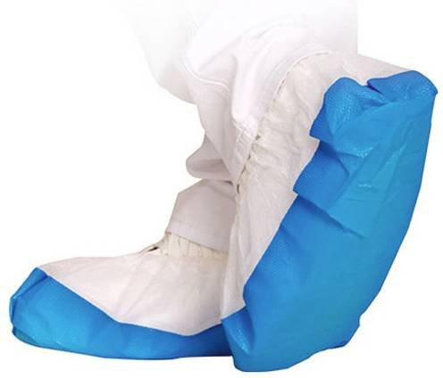 Franz Mensch FM1048 Überschuhe Antirutsch in Weiß-Blau, 50er Packung - Bild 1