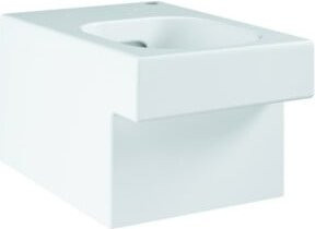Grohe Wand-WC Cube Tiefspüler aus Keramik in White mit PureGuard, randlos, mit Soft-Close und horizontalem Abgang - Bild 1