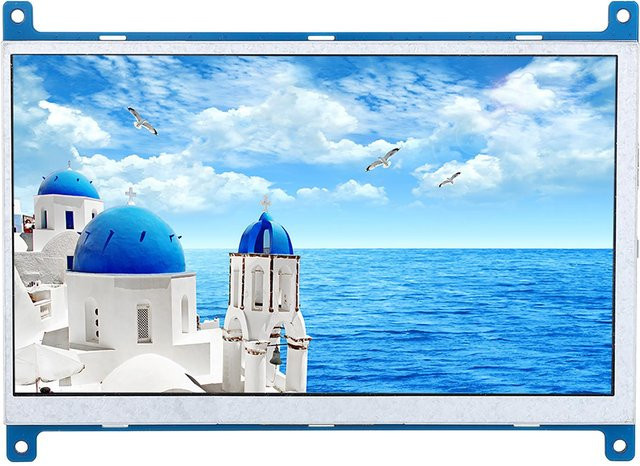 Honor Electronics 7 Zoll HD TFT-Bildschirm mit 1024 x 600 Auflösung und HDMI-Eingang für Raspberry Pi 4B/3B in Blau - Bild 1