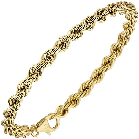 Colfem Kordelarmband 585 Gelbgold, 19 cm, Unisex - Bild 1