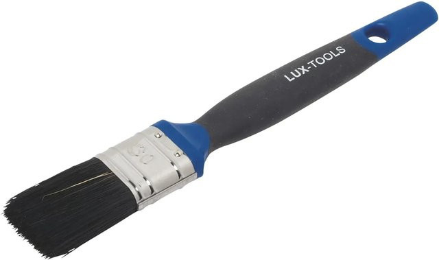 LUX-TOOLS Flachpinsel Soft Grip für Lacke und Kunstharz mit Edelstahlborsten, Breite: 30 mm - Bild 1