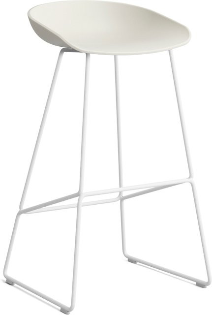 HAY About A Stool AAS 38 Hocker in Beige aus Stahl und Polypropylen - Bild 1