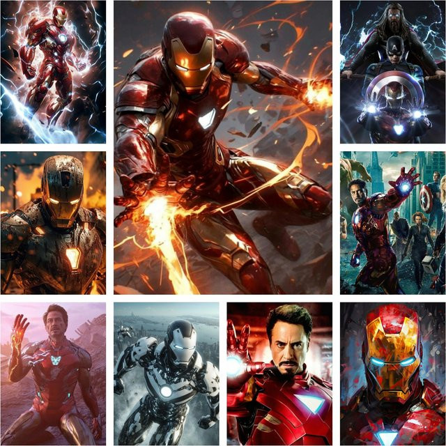 KAYOU Marvel Iron Man, 5D-Diamant-Malerei-Set, rahmenlos - Bild 1