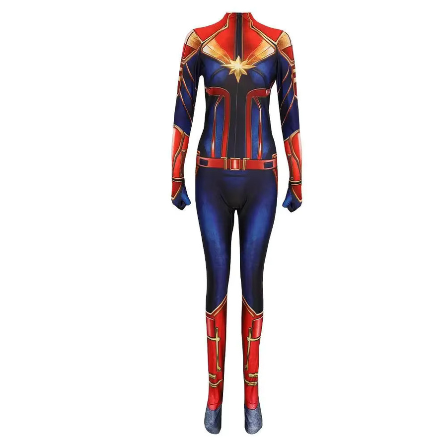 ZOBOTT Marvel Kapitän Cosplay Kostüm Frauen, Overall, Bunt / Mehrfarbig - Bild 4