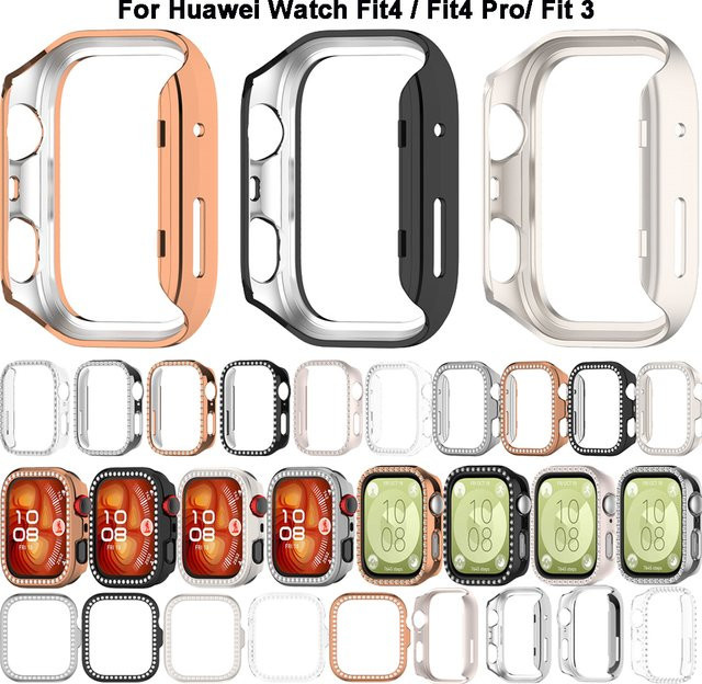 Schutzhülle für Huawei Watch Fit 3, Kristall, transparent, Bling - Bild 1