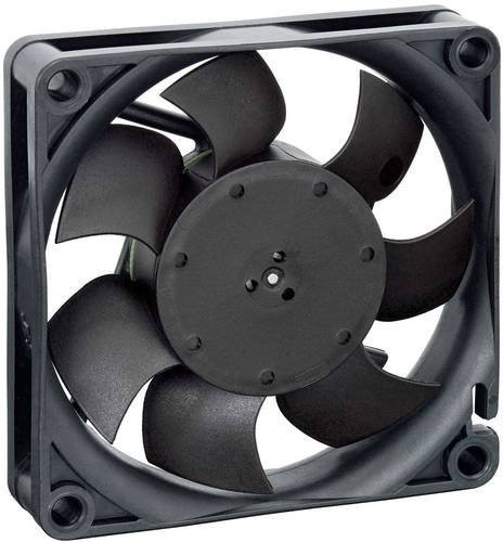 EBM Papst Axiallüfter 712F/2L-005 Schwarz 12 V/DC 26 m³/h B x H x T: 70 x 70 x 15 mm - Bild 1