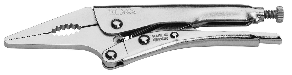 Elora Gripzange Langbeck oder Krähenschnabel in Silber mit einer Spannweite von 0-130 mm ELORA-508-300 - Bild 1