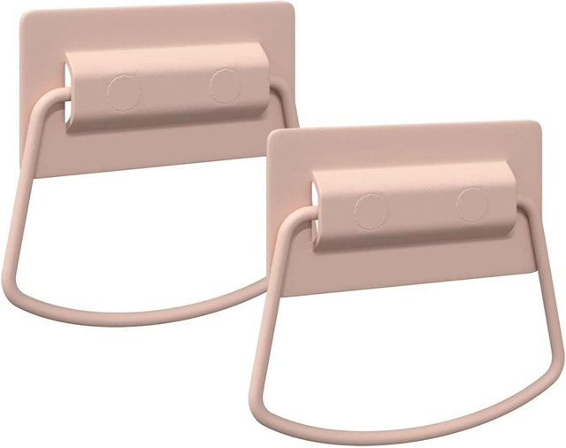 vidaXL Schrankgriffe Bow aus Metall in Pink, 2 Stück, matt, B: 85 mm, H: 45 mm - Bild 1