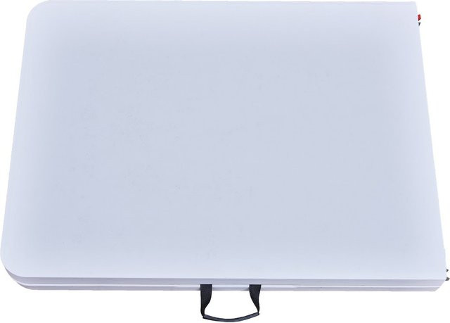 Klappbarer Gartentisch Jet-Line in Weiß und Grau, B/T/H: 180 x 70 x 74 cm - Bild 1
