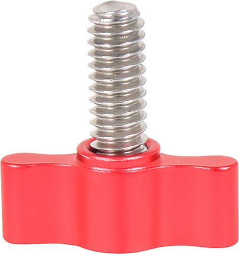 M5 T-Griffknopf mit Aluminiumgriff und 304 Edelstahl-Schraube in Rot - Bild 1