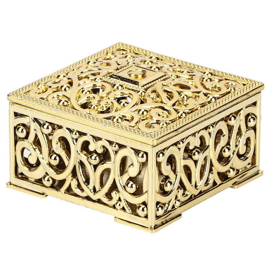 12er Set TOMTOP JMS Geschenkboxen aus Kunststoff in Gold für Hochzeit, Geburtstag und Party - Bild 2