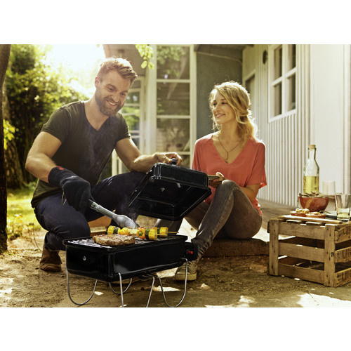Weber Gasgrill Go-Anywhere in Schwarz mit Piezo-Zündung und Tragegriff - Bild 5