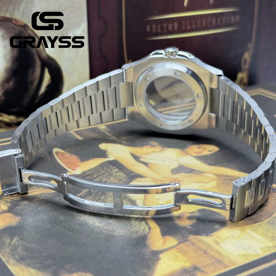 GRAYSS Uhrenarmband Edelstahl, Silber, Unisex - Bild 5
