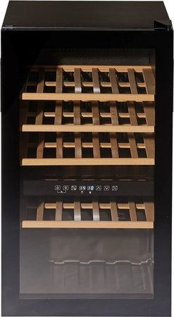 Wolkenstein Weintemperierschrank WTS49DW Schwarz