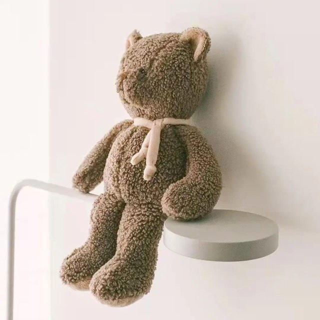 Binchi Keji Travel Teddybär, braun, grau, Plüschtier, 32cm - Bild 1