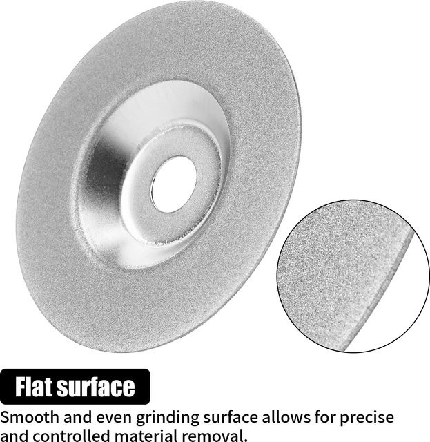SI FANG Diamant-Schleifscheibe für Winkelschleifer, Farbe: Silber, Durchmesser: 100 mm - Bild 1