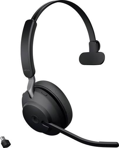 Jabra Evolve2 65 On-Ear Bluetooth Headset Schwarz mit USB-A - Bild 2