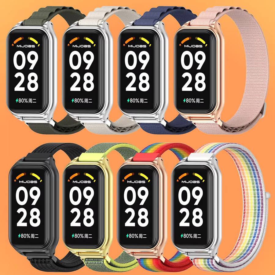Xiaomi Uhrenarmband, Nylon, Bunt, Unisex, Mi Band 9 Aktive, Redmi Band 3 - Bild 2