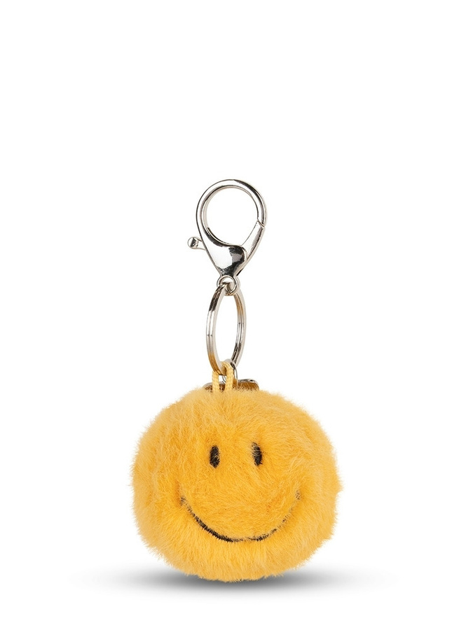 BonTon Toys Smiley Schlüsselanhänger ECO Fuzzy, Gelb, Plüsch / Textil - Bild 1