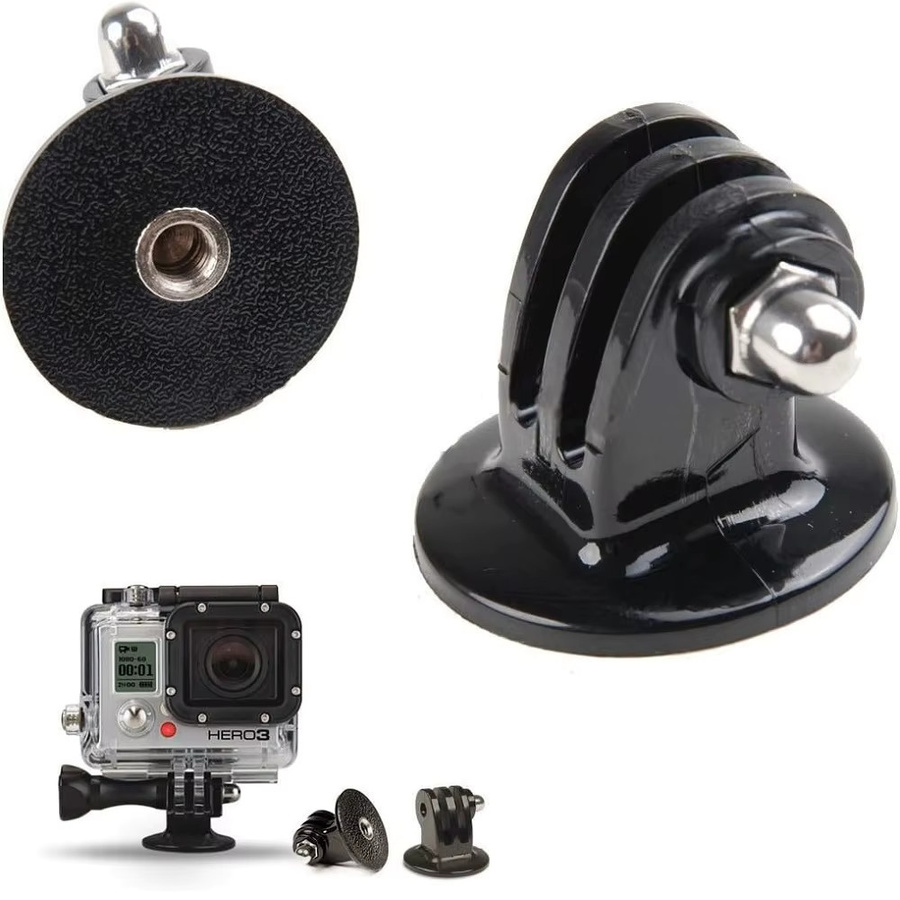 6er Set Stativ Halter Fall Mount Adapter für GoPro Hero 12 11 10 9 8 7 6 5 4 MAX Session und Action Cameras in Schwarz - Bild 5