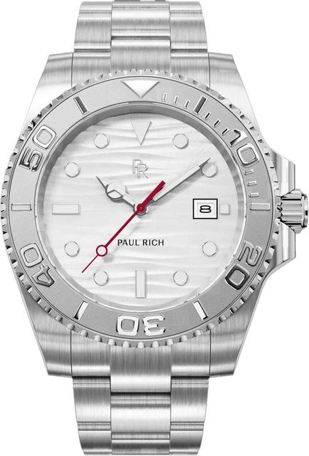 Paul Rich Herrenuhr, Quarz, Edelstahl, Weiß, 40 mm, 5 ATM - Bild 1