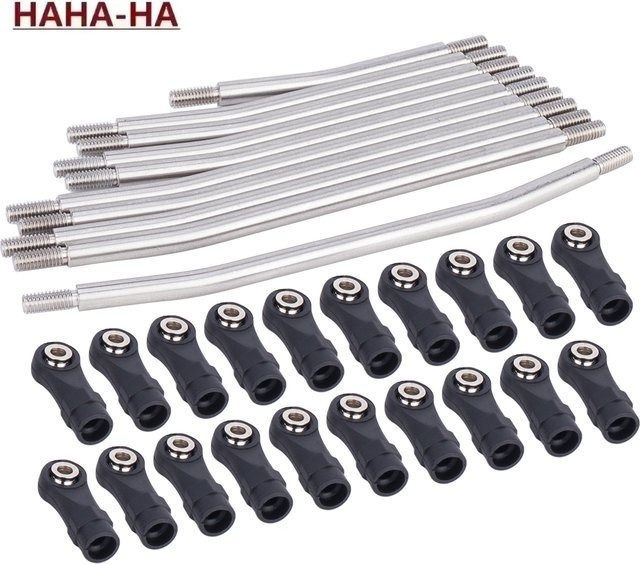 MALOM RC Edelstahl-Verbindungsstangen-Set, 10-teiliges Set, Metall, Grau, 1:10 - Bild 1
