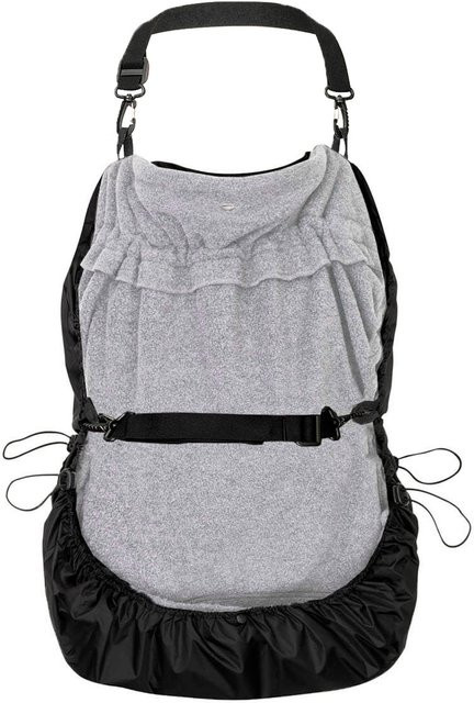 Hoppediz Tragecover Fleece-Cover 3-in-1 mit Regenschutz und Schalkragen in Grau - Bild 1