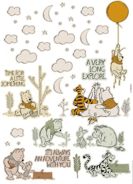 Komar Deko-Sticker Winnies Woodland, Mehrfarbig, Breite: 50 cm, Höhe: 70 cm - Bild 1