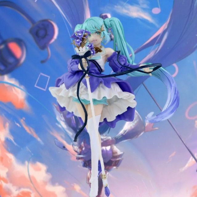 Taito Vocaloid Hatsune Miku 2024 Geburtstagsblumen-Version Anime Figur, Multicolor, Höhe: 21 cm - Bild 1