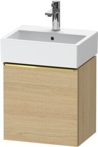 Duravit Waschtischunterschrank D-Neo in Beige, Wandhängend, 1 Tür, B: 43,4 cm, T: 32,2 cm, H: 44,0 cm - Bild 1