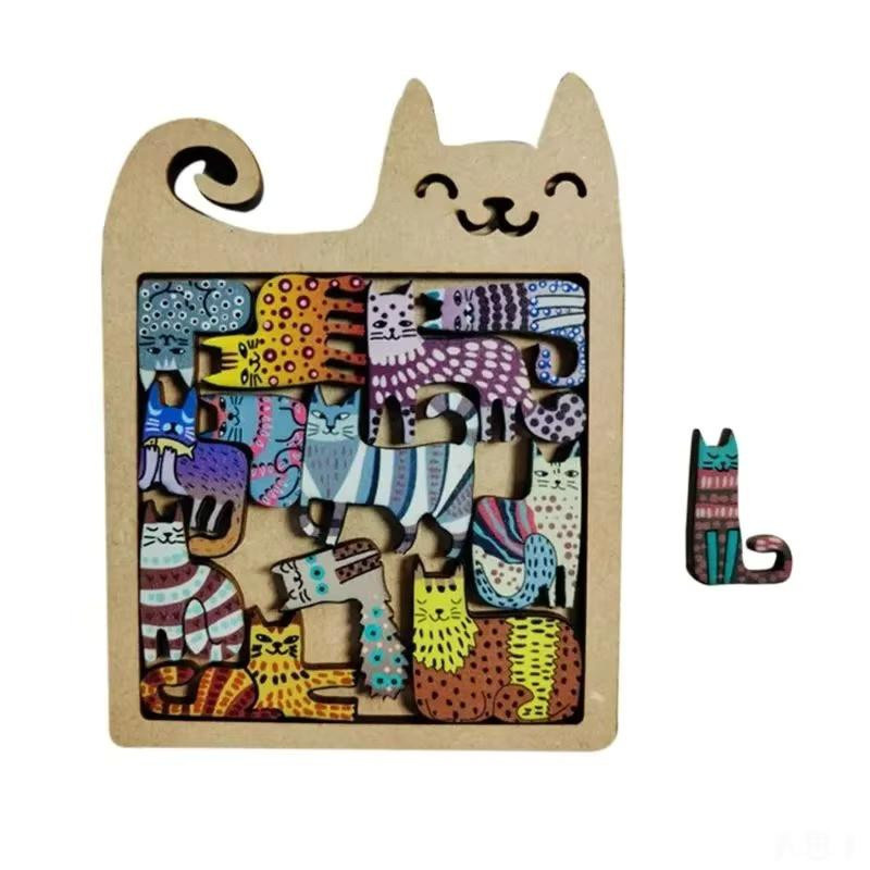 Feisifan Katze Holz Puzzle, ab 14 Jahre - Bild 3