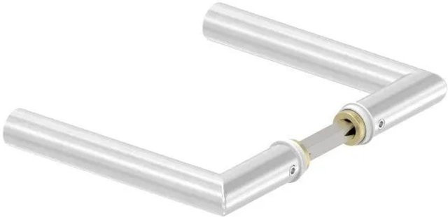 FeNau Türdrücker-Paar aus Edelstahl in Silber gebürstet für Kastendicken von 30-60 mm mit 8 mm Vierkantstift - Bild 1