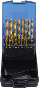 BGS Spiralbohrer-Set aus HSS, titan-nitriert, gold, 19-teilig, 1-10 mm - Bild 1