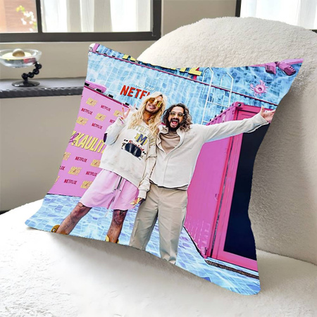 Bill Kaulitz Tom Tokio Hotel Kissenhülle quadratisch, Multicolor, B/B: 45,72 x 45,72 cm