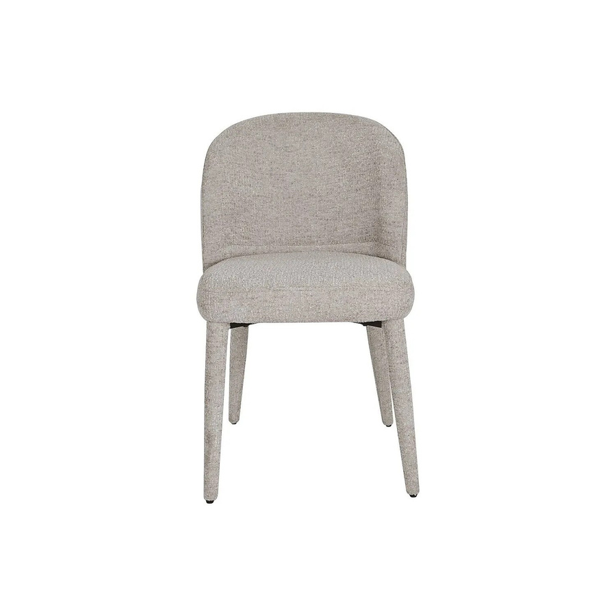 Muklea Stuhl aus strukturiertem Stoff in Beige, B/T/H: 49,5 x 50 x 82 cm - Bild 2