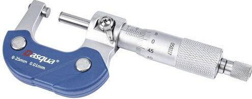 Dasqua Außenmikrometer 4111-5205 in Silber mit Messbereich 0 - 25mm und einer Ablesegenauigkeit von 0.01mm - Bild 1