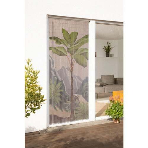 CONACORD Vorhang Tropical-Motiv in Beige und Grün mit B/H: 90 x 200 cm - Bild 2