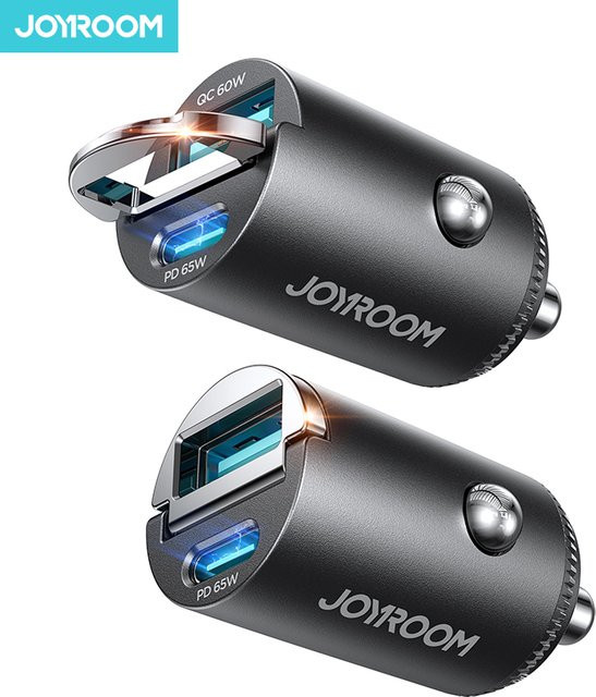 Joyroom 125W USB-C Autoladegerät mit Typ C, AFC, PPS, QC und PD 3.0 für schnelles Laden von iPhone, Samsung und Xiaomi - Bild 1