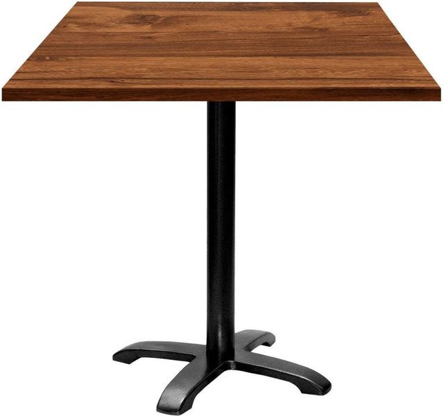 RestooTab Tisch Bazila quadratisch in Eiche mit schwarzem Gestell, B/T/H: 70 x 70 x 74 cm - Bild 1
