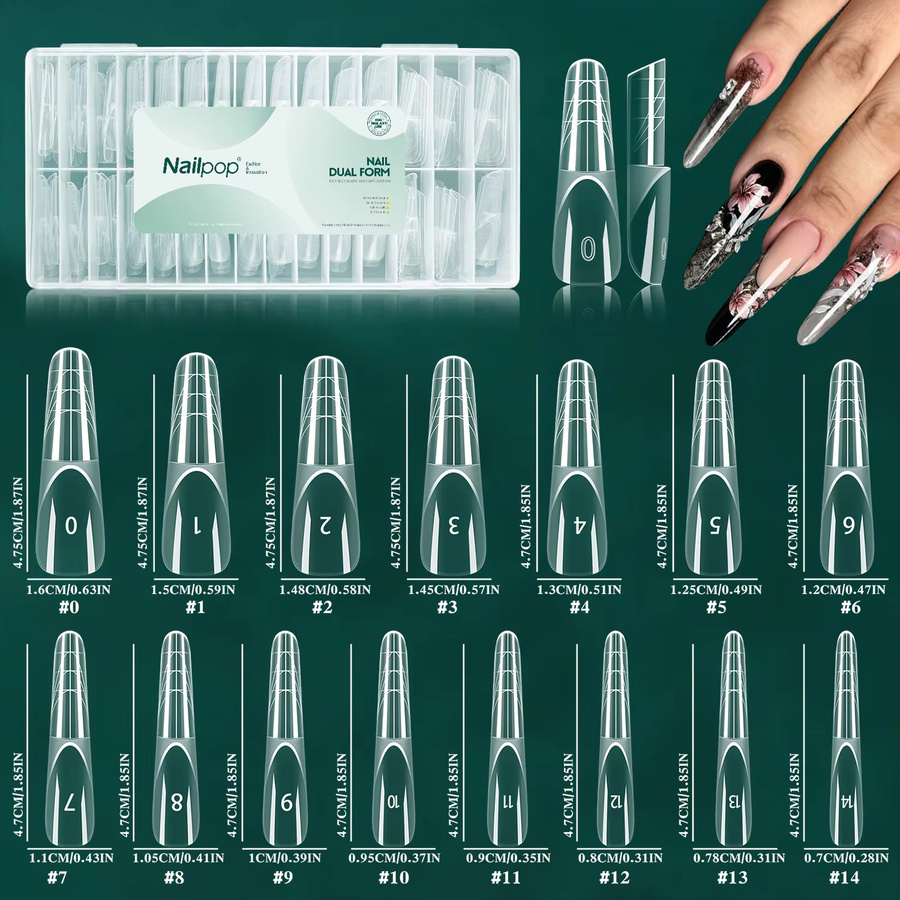 Nailpop Nagel Dual-Formen Ballet French, 150 Stück - Bild 3