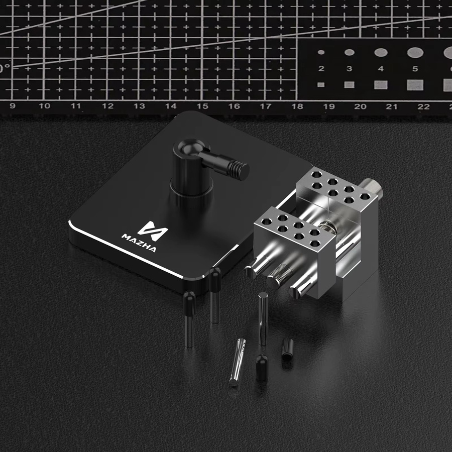 MAZHA T0010 2-in-1 Mini Tragbarer Tischschraubstock Kompakte Verstellbare Klemme Präzisionswerkzeug für Modellbau Hobby DIY in Schwarz - Bild 3