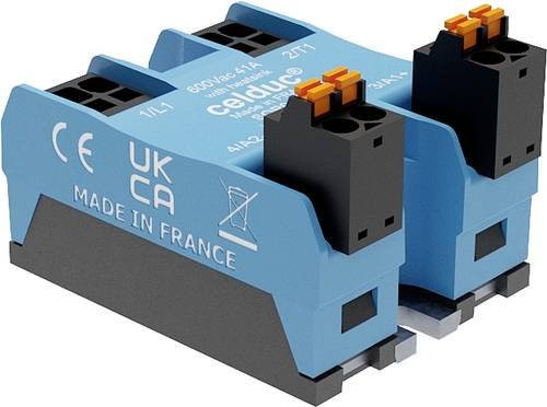 Celduc Halbleiterrelais SOR965440-HE 41A in Blau mit einer maximalen Schaltspannung von 660 V/AC - Bild 1