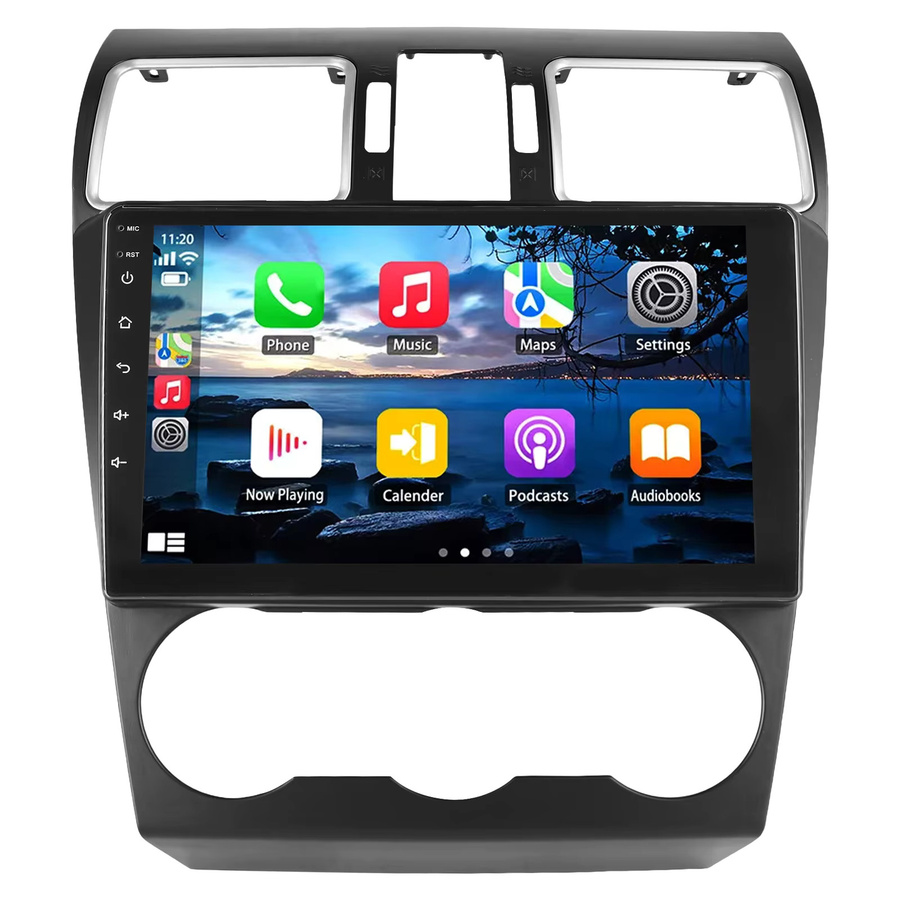Mopect Android 15 Auto Multimedia-Stereo-Player mit CarPlay, GPS und WLAN für Subaru Forester 4 SJ XV WRX, Schwarz - Bild 6
