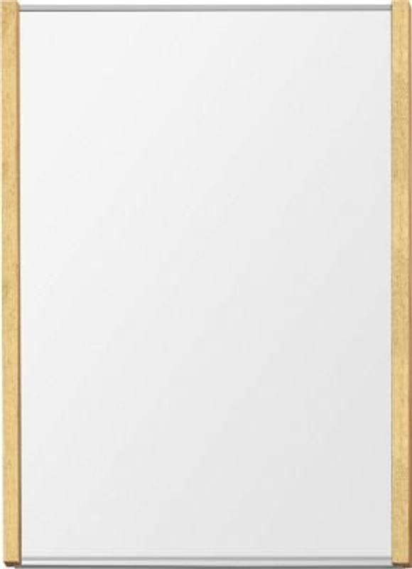 moedel Wandschild LMH DIN A4 Hochformat Silber/Ahorn B: 22,15 cm, H: 29,95 cm - Bild 1