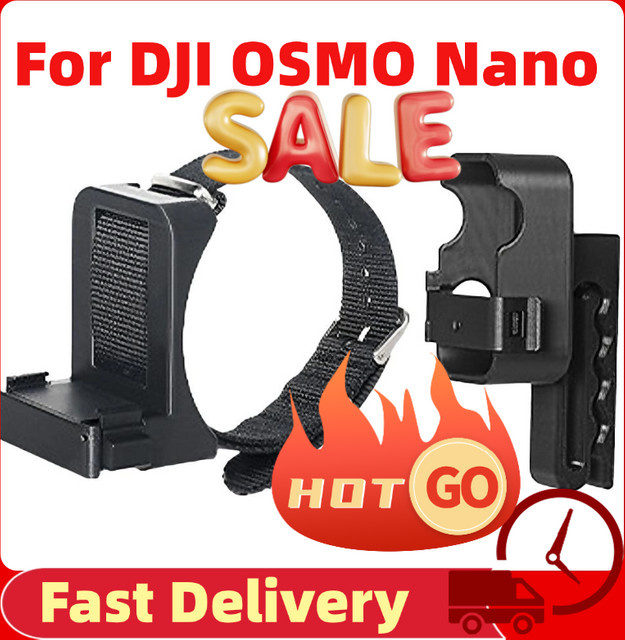 DJI OSMO Nano Kamera Schutzhülle in Schwarz mit Handschlaufe und stoßfester Anti-Drop-Griff-Daumenkontrollhalterung - Bild 1