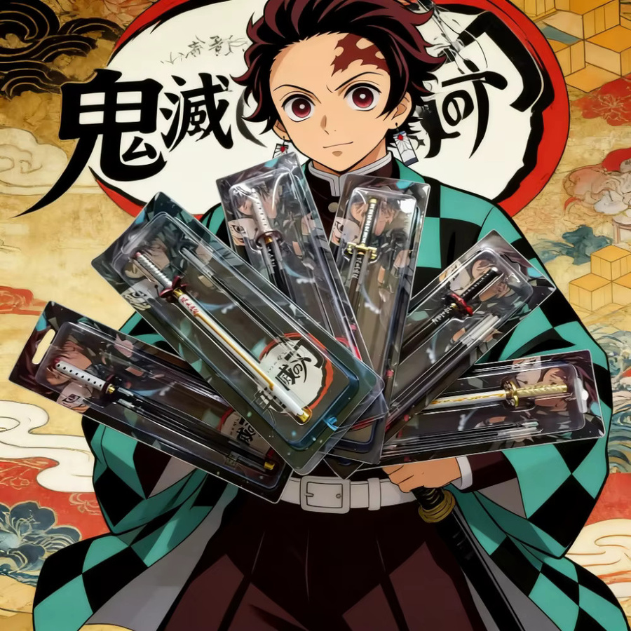 Bandai Demon Slayer Kimetsu No Yaiba Giyu Nichirin Schwert Katana Gelstift nachfüllbar in Multicolour - Bild 2
