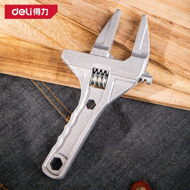 Deli Universal Reparatur Set Badezimmer mit großer Öffnung Rohrzange und verstellbarem Schraubenschlüssel 16-68mm - Bild 1